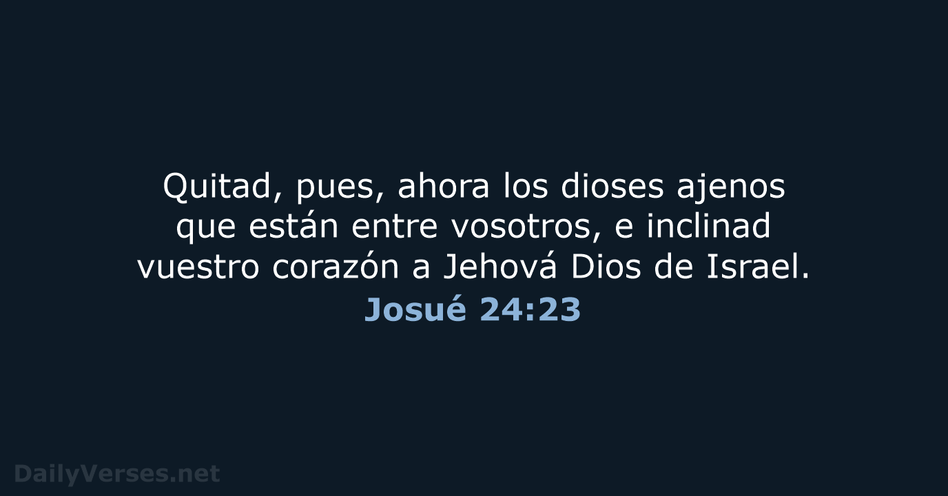 Josué 24:23 - RVR60