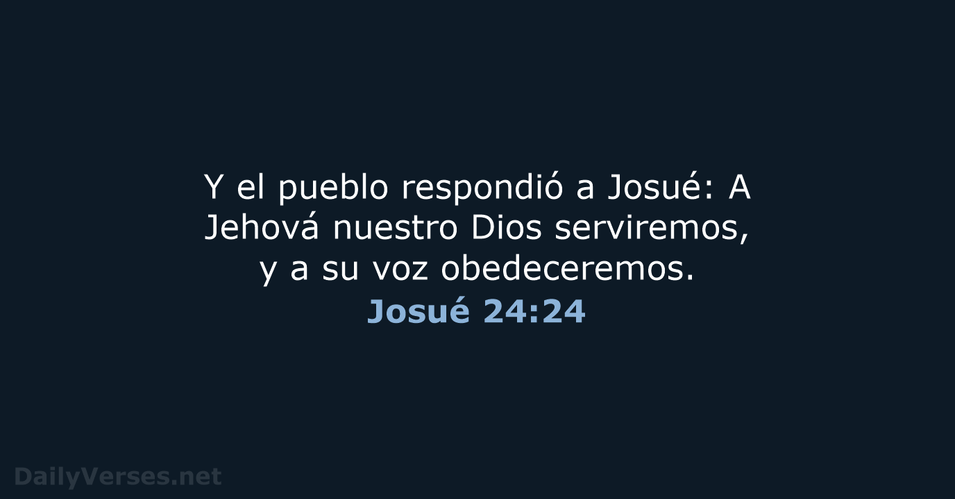 Josué 24:24 - RVR60