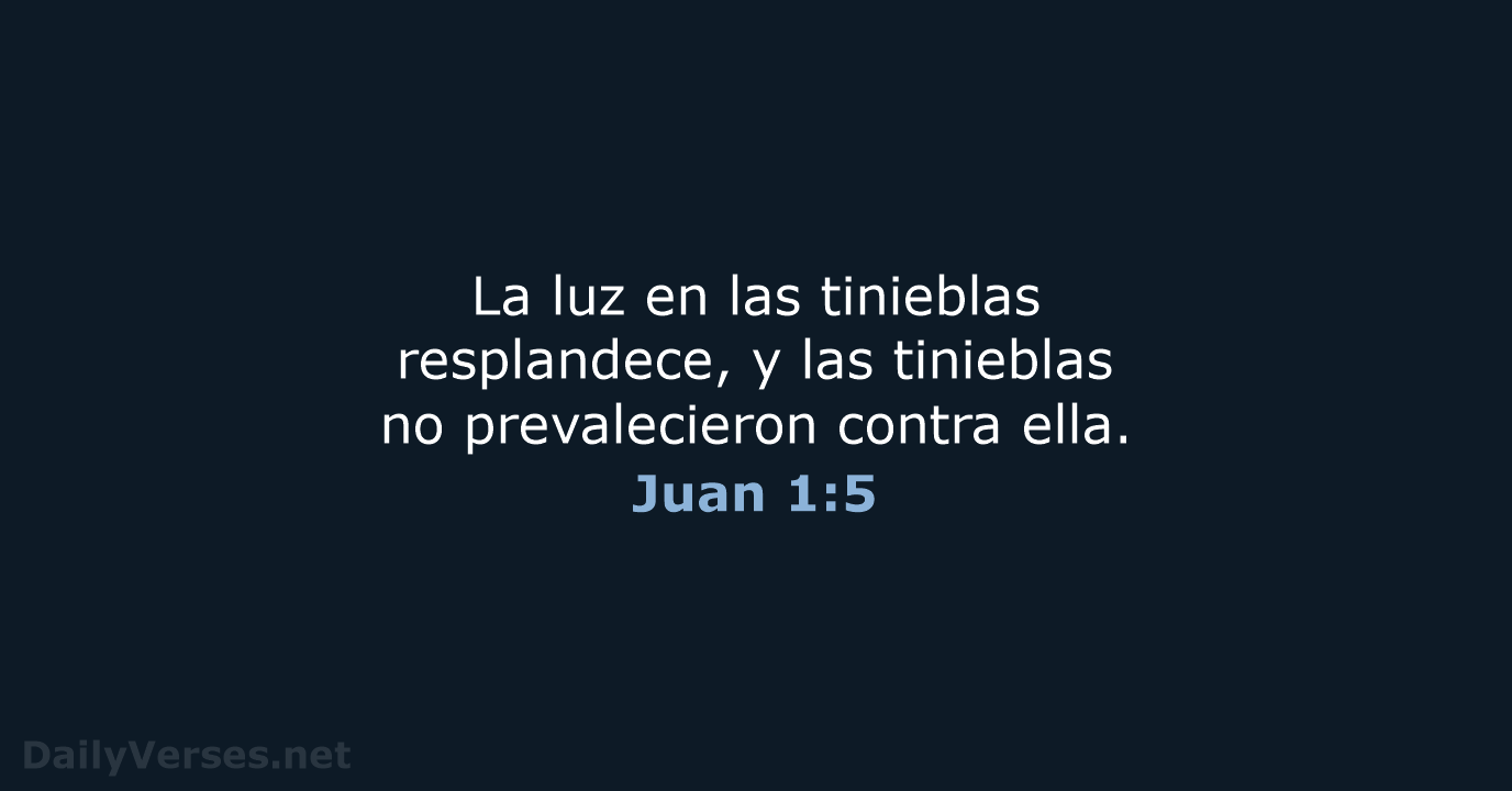 Juan 1:5 - RVR60