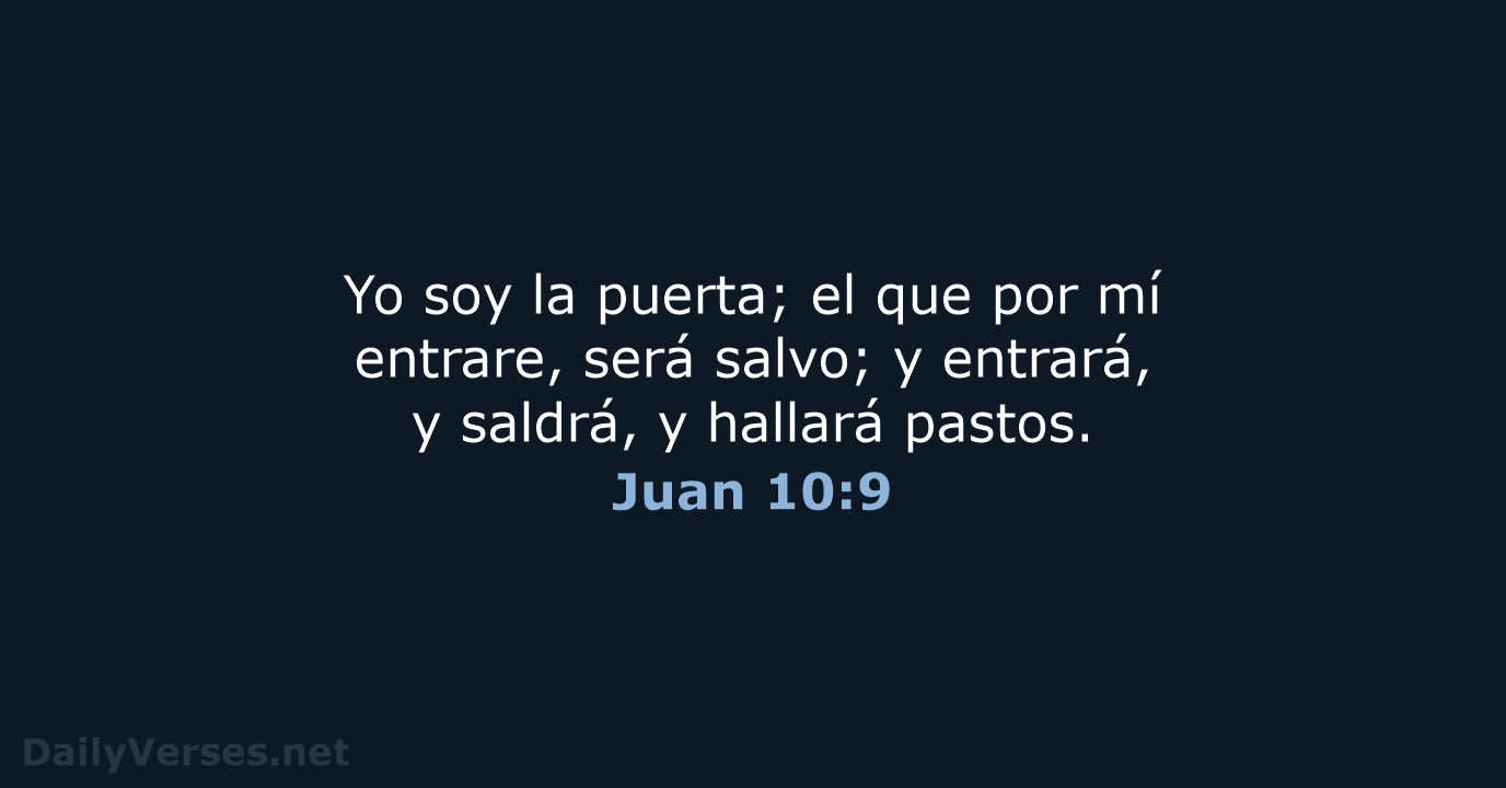 Juan 10:9 - RVR60