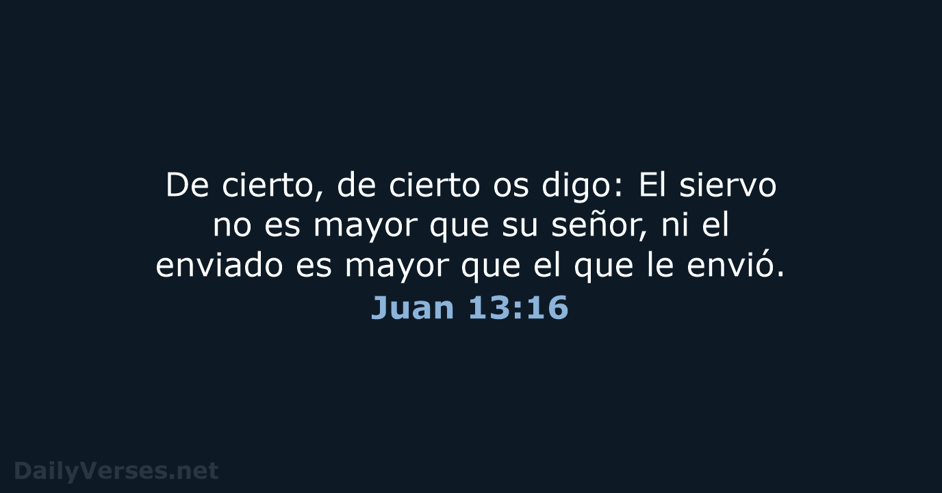 Juan 13:16 - RVR60