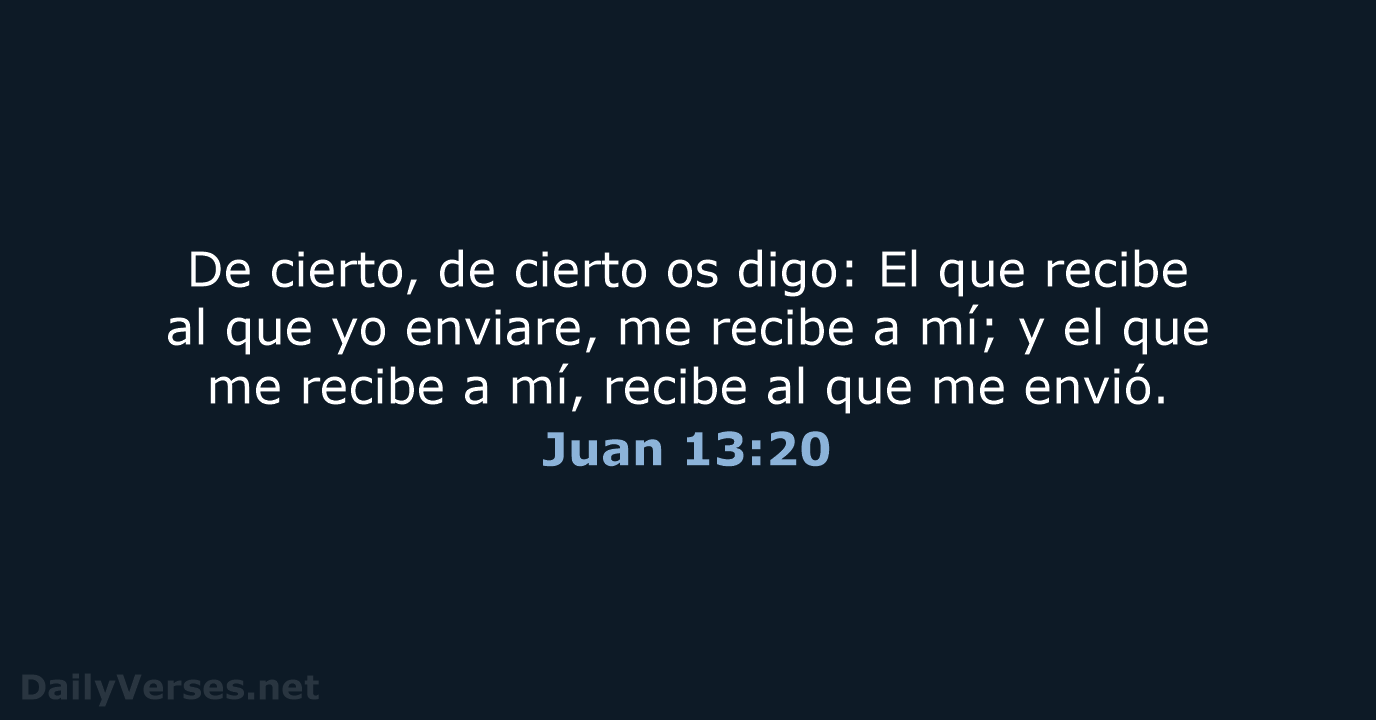 Juan 13:20 - RVR60