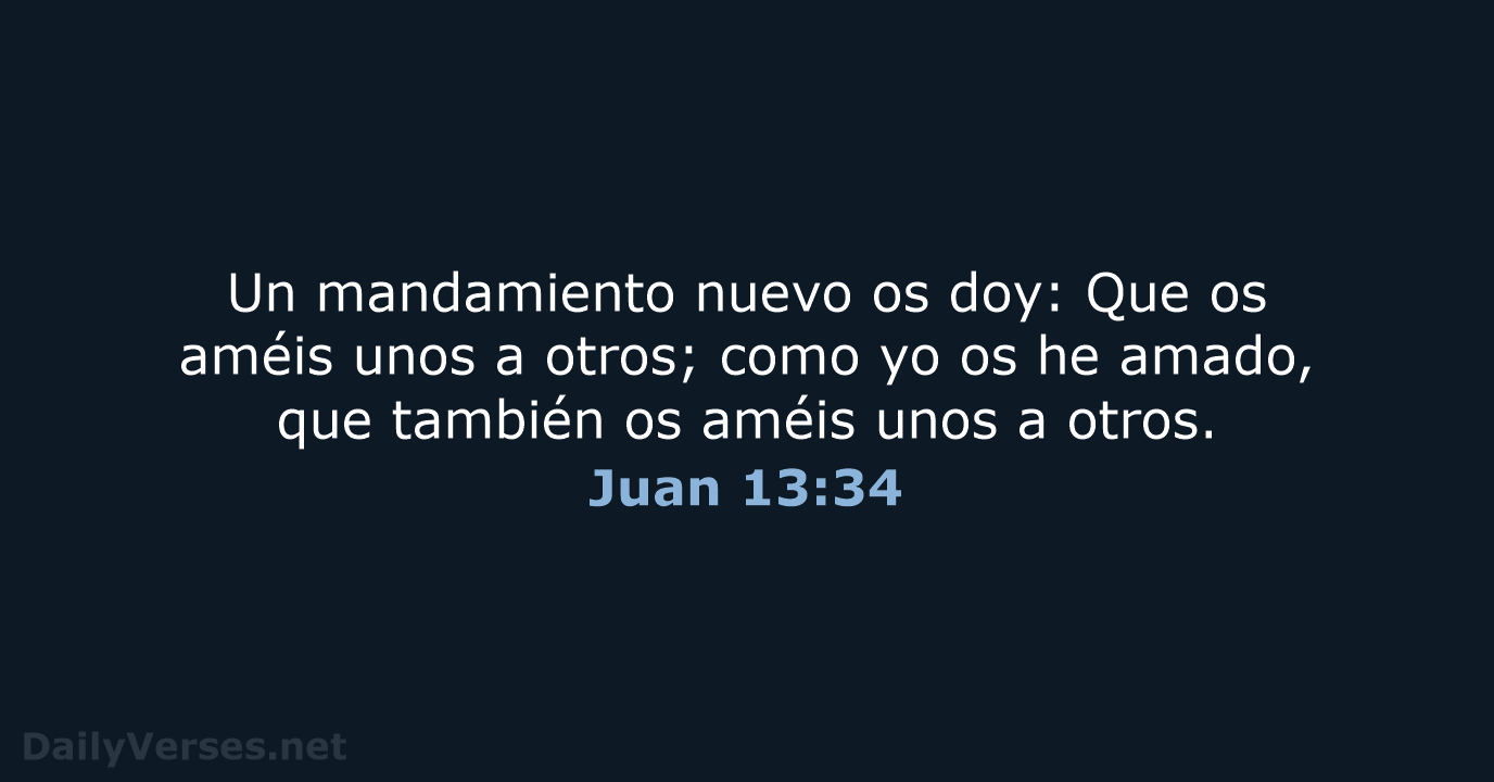 Juan 13:34 - RVR60