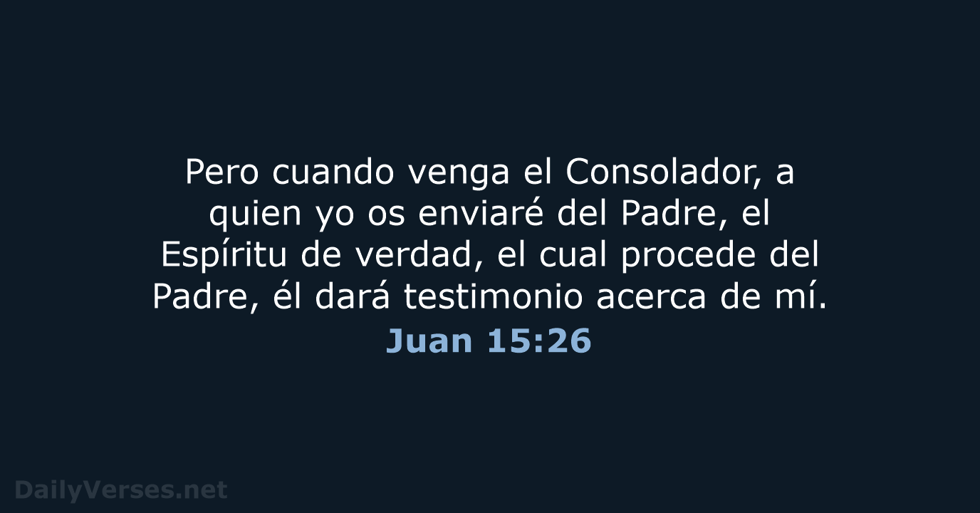 Juan 15:26 - RVR60