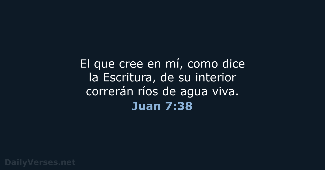 Juan 7:38 - RVR60