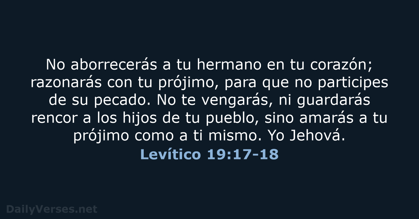 Levítico 19:17-18 - RVR60