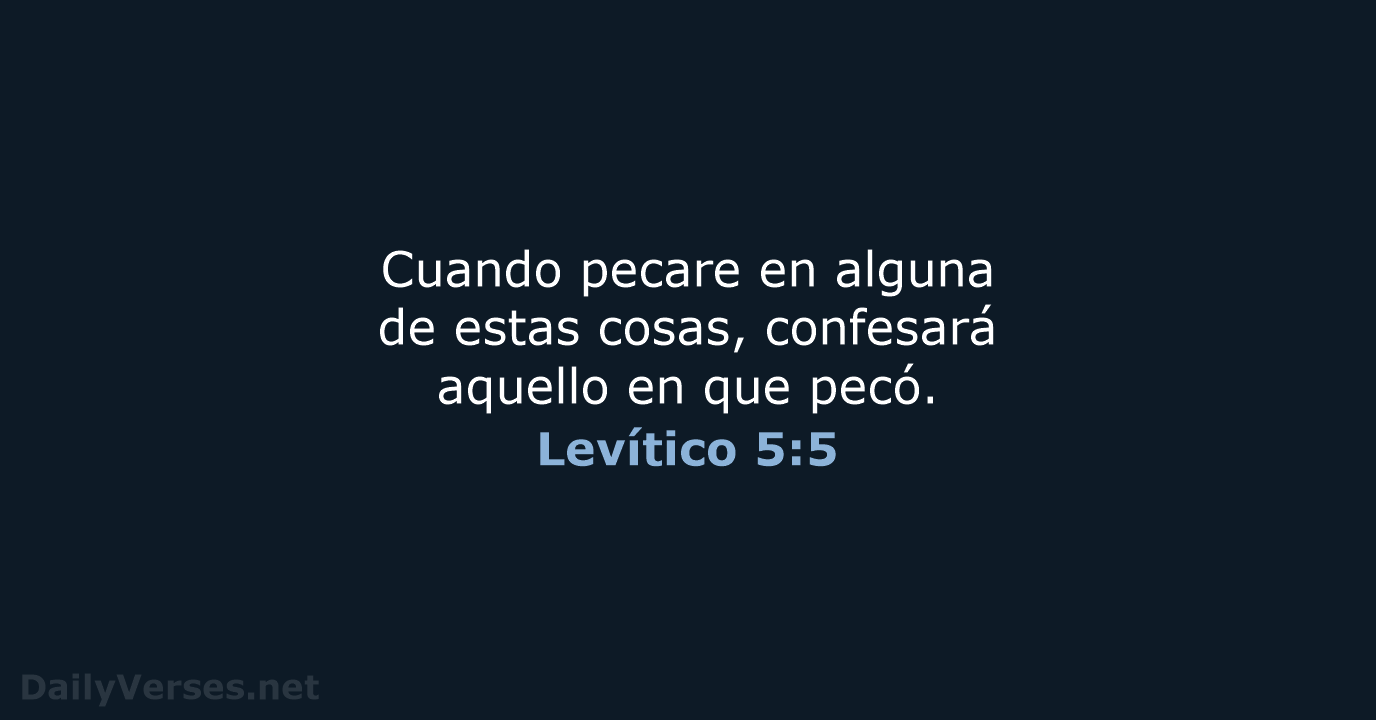 Levítico 5:5 - RVR60