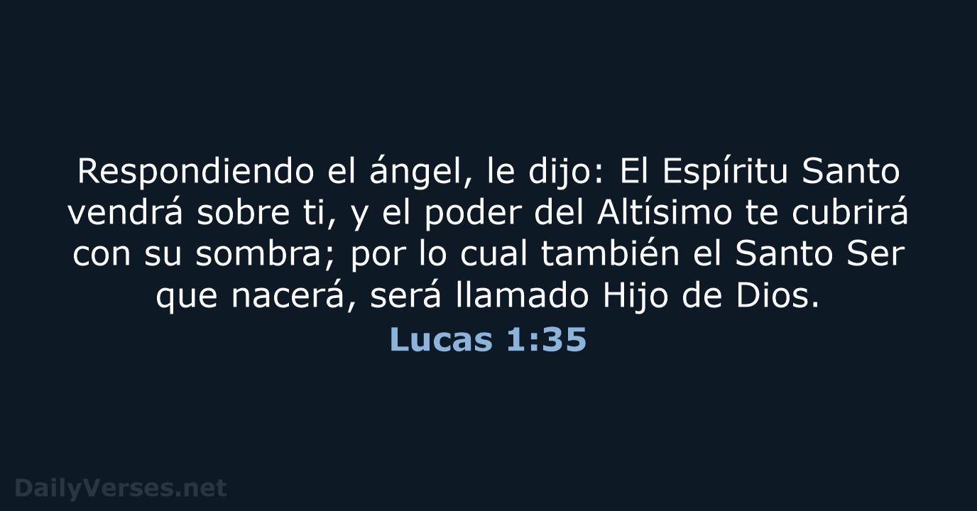 Lucas 1:35 - RVR60