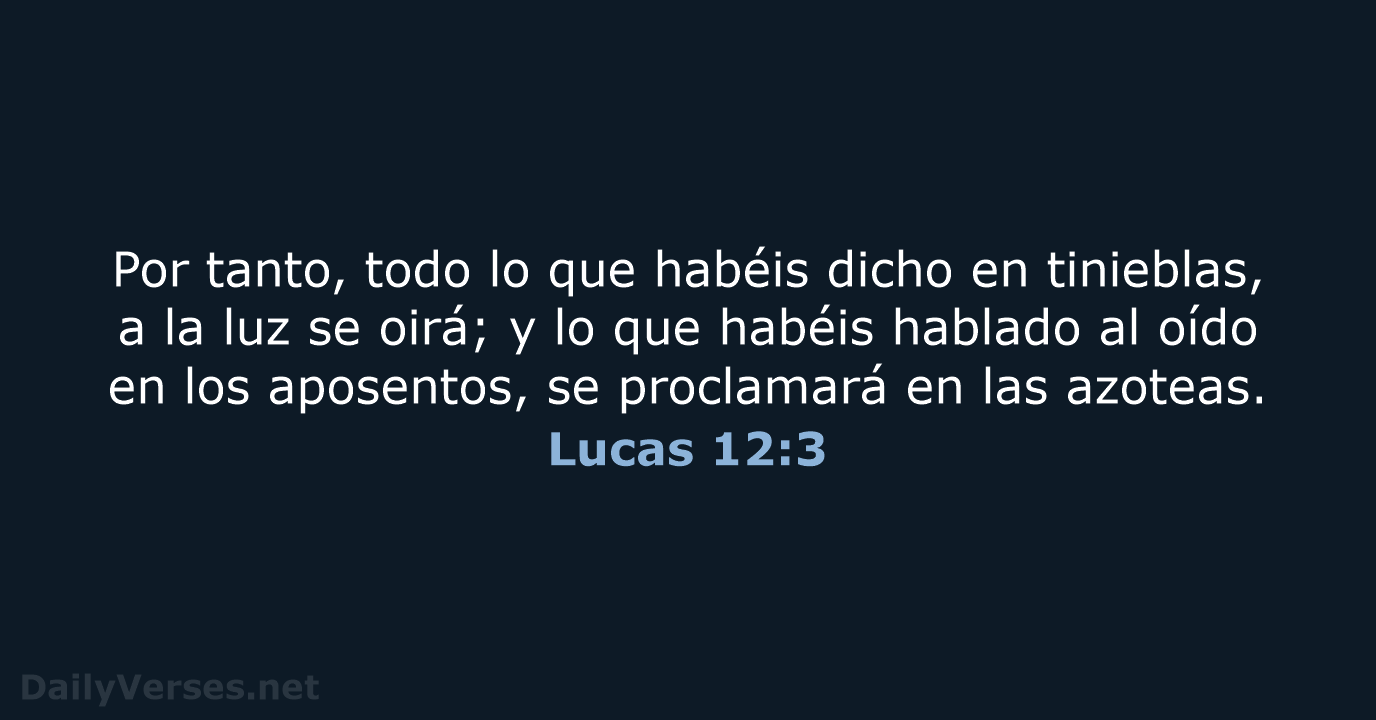 Lucas 12:3 - RVR60