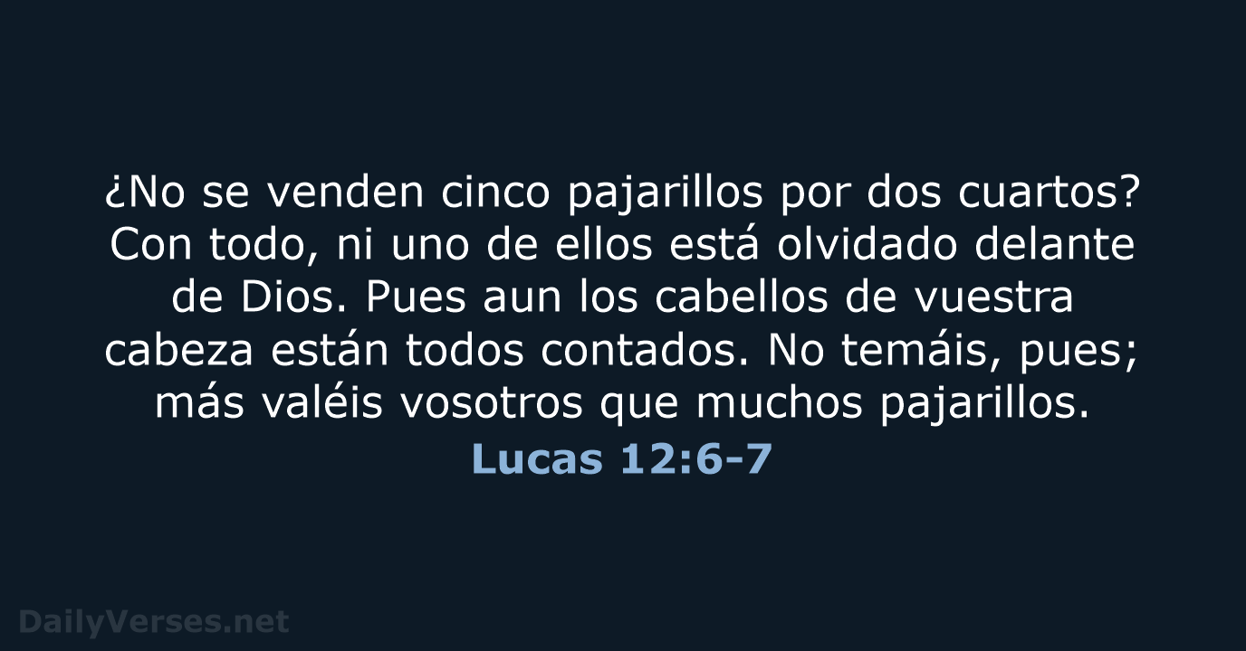 Lucas 12:6-7 - RVR60