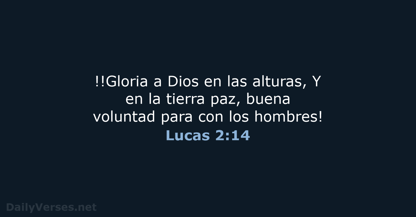 Lucas 2:14 - RVR60
