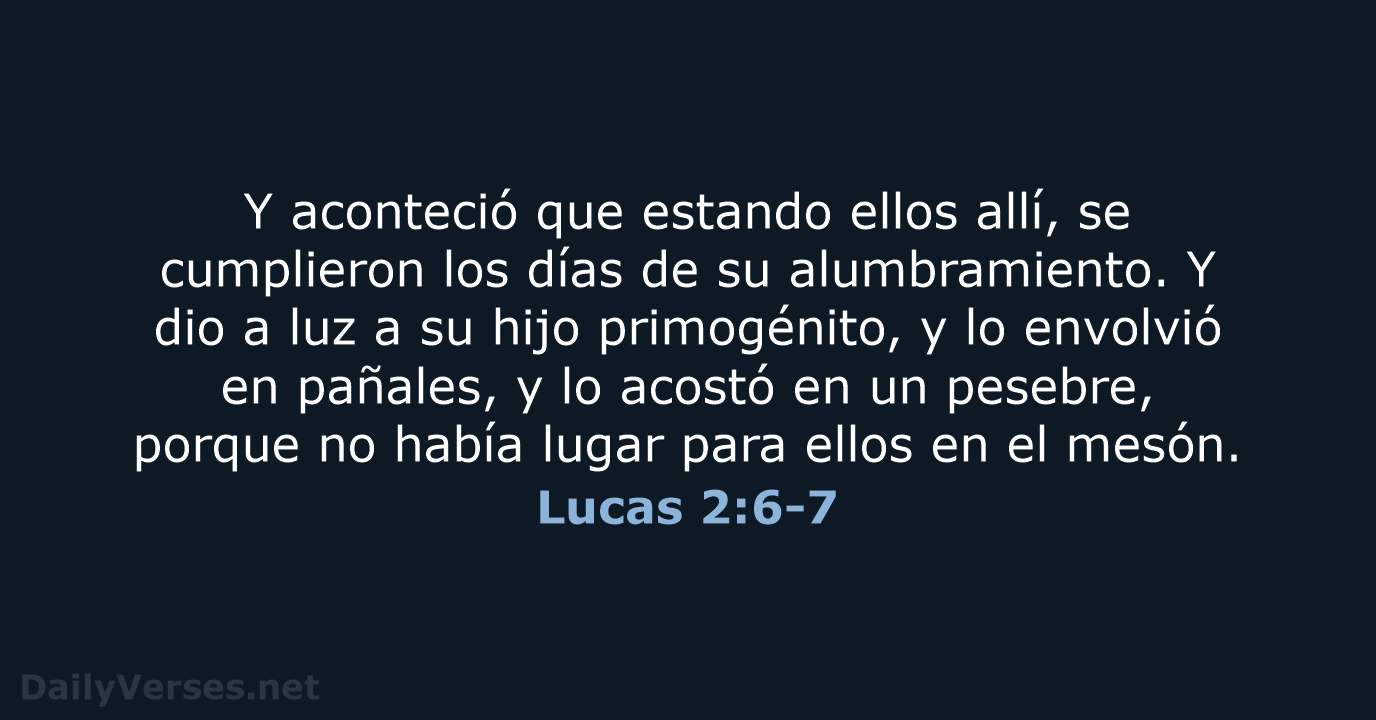 Lucas 2:6-7 - RVR60
