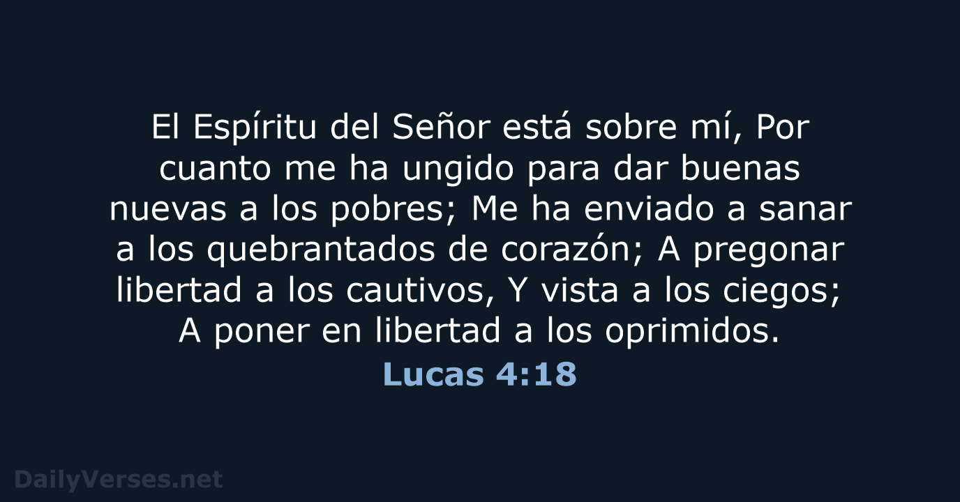 Lucas 4:18 - RVR60