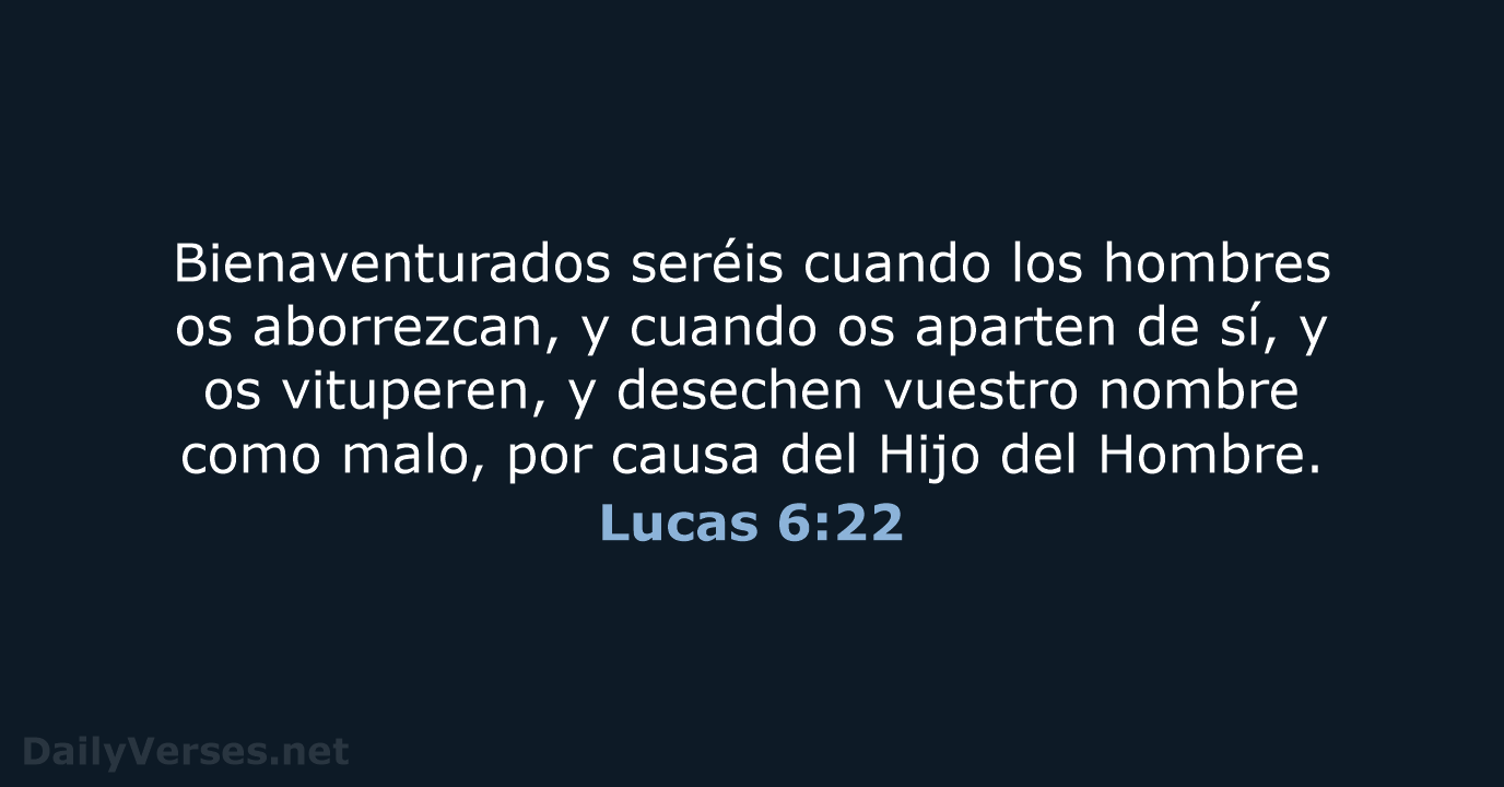 Lucas 6:22 - RVR60