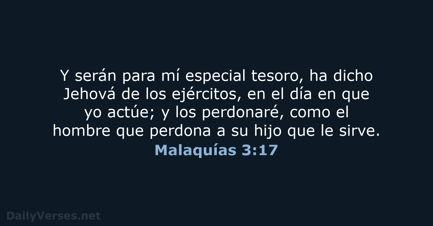 Malaquías 3:17 - RVR60