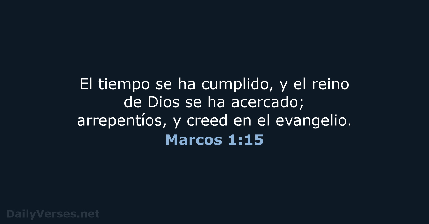 Marcos 1:15 - RVR60