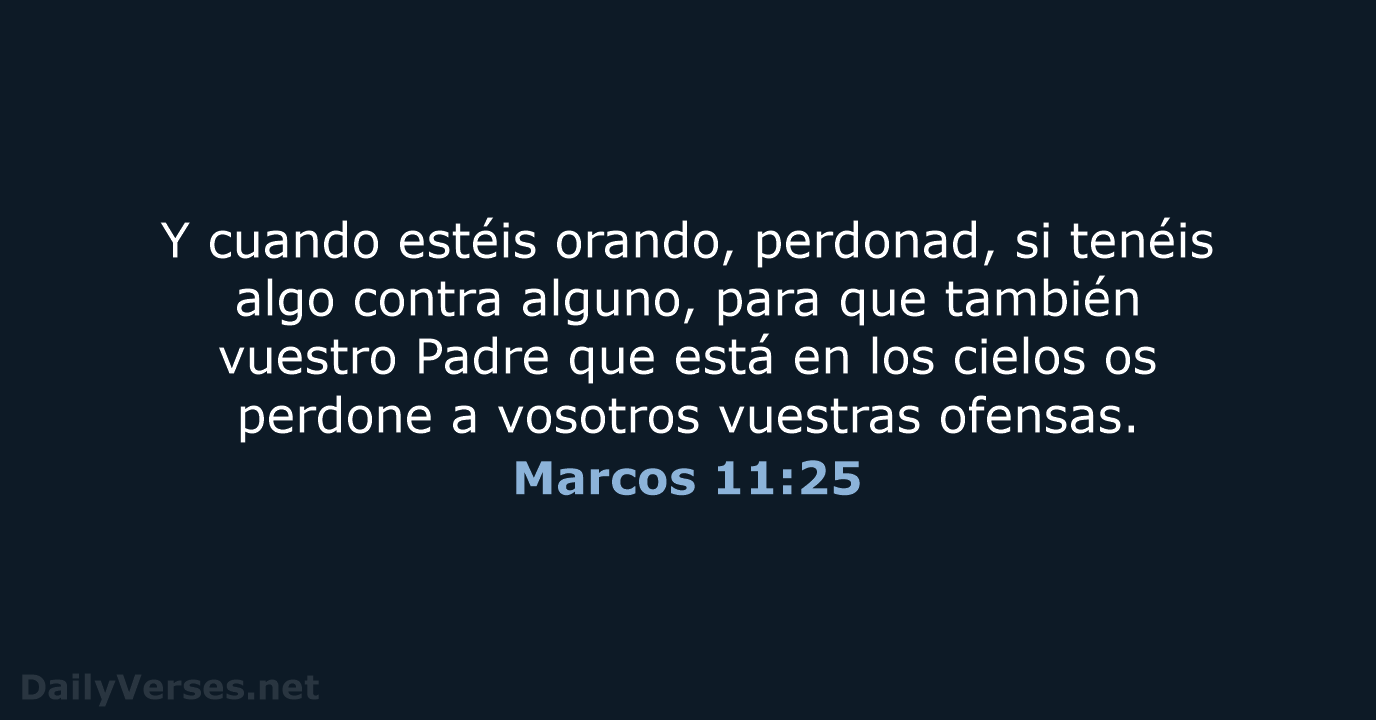 Marcos 11:25 - RVR60