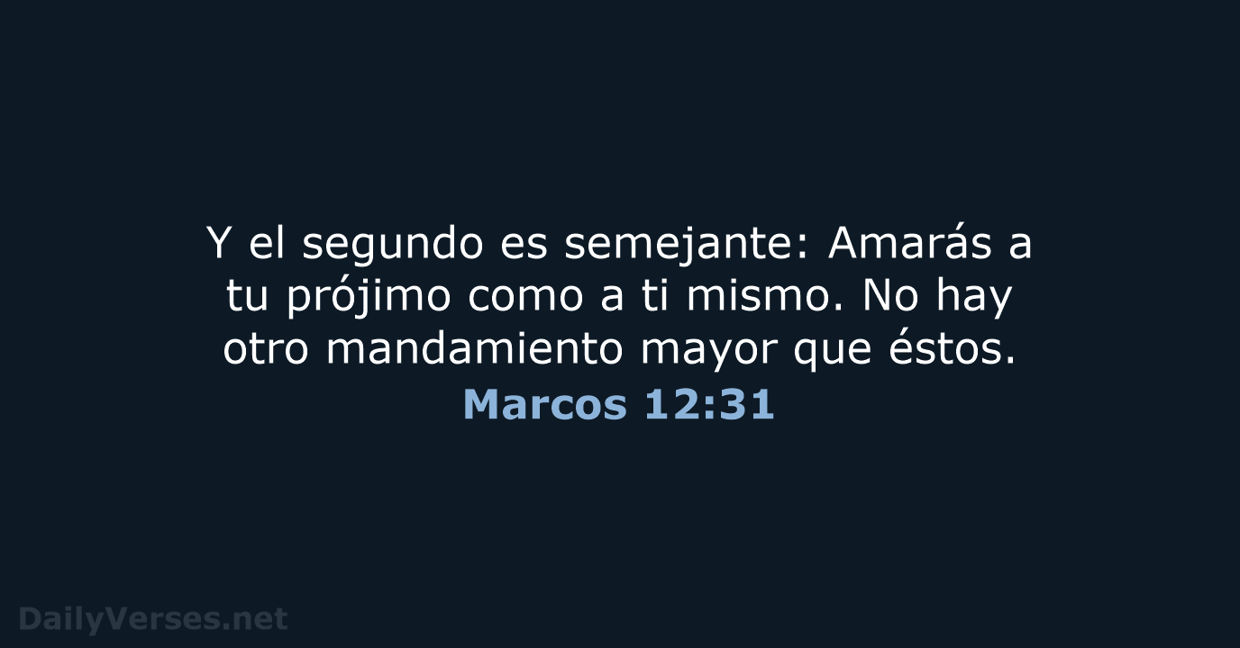 Marcos 12:31 - RVR60