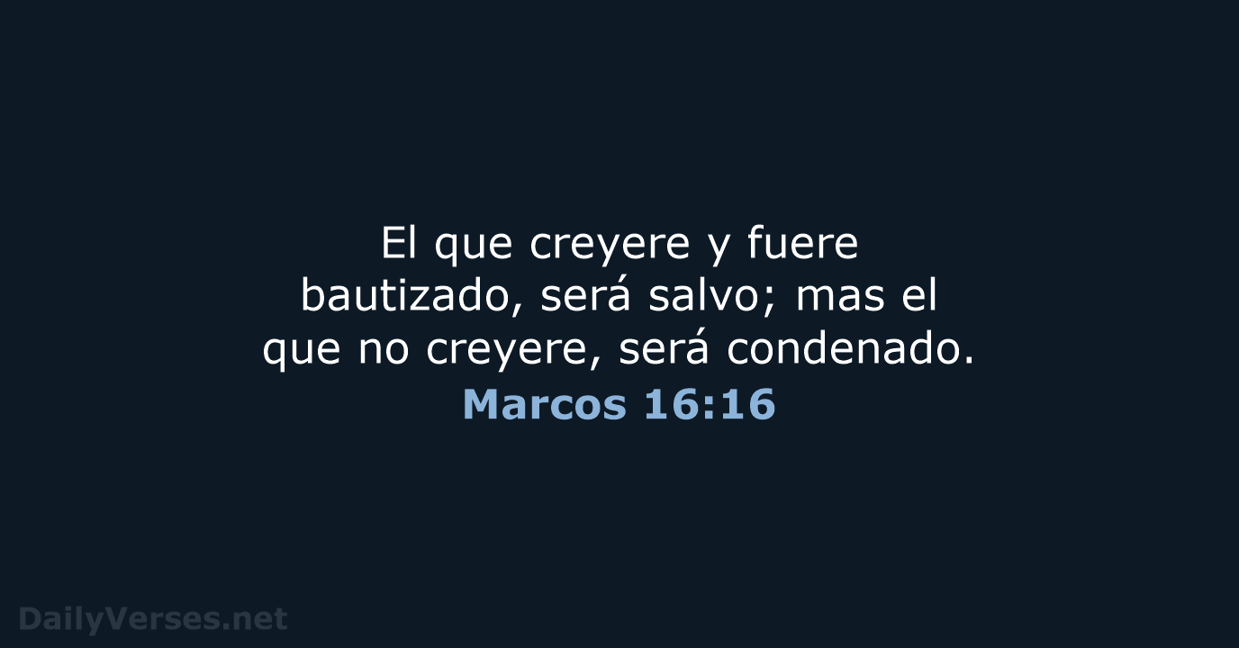 Marcos 16:16 - RVR60