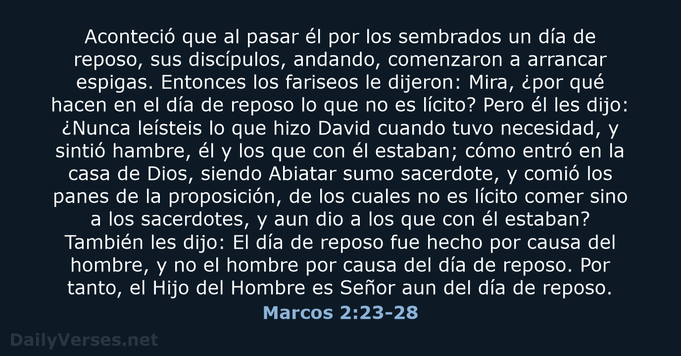 Marcos 2:23-28 - RVR60