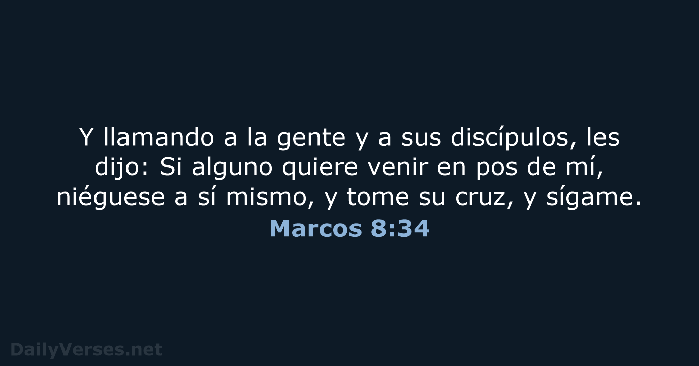 Marcos 8:34 - RVR60