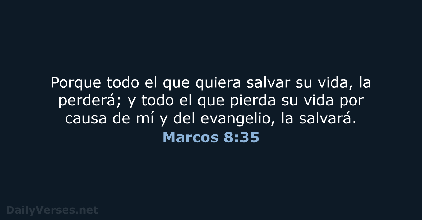 Marcos 8:35 - RVR60