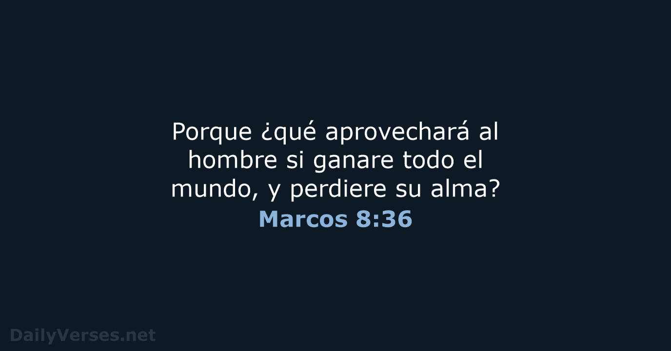 Marcos 8:36 - RVR60