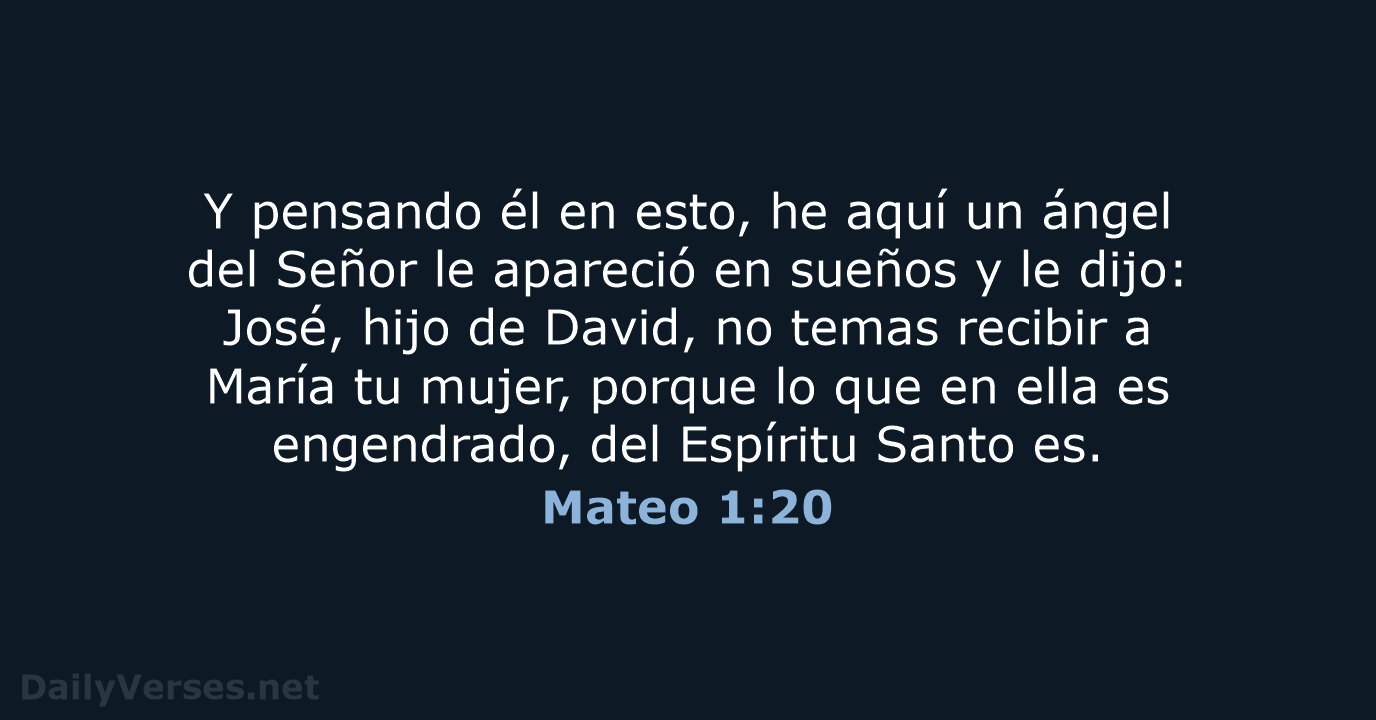 Mateo 1:20 - RVR60