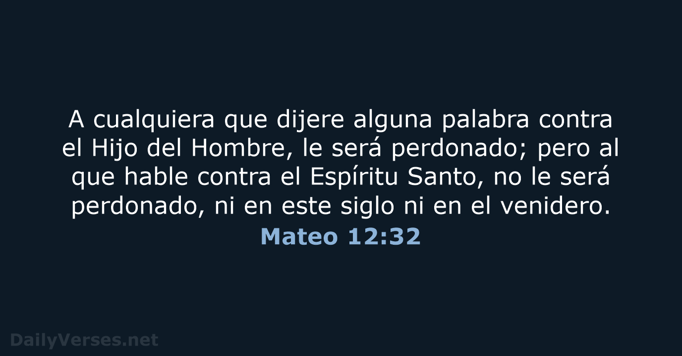 Mateo 12:32 - RVR60