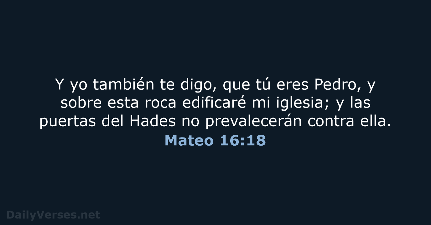 Mateo 16:18 - RVR60