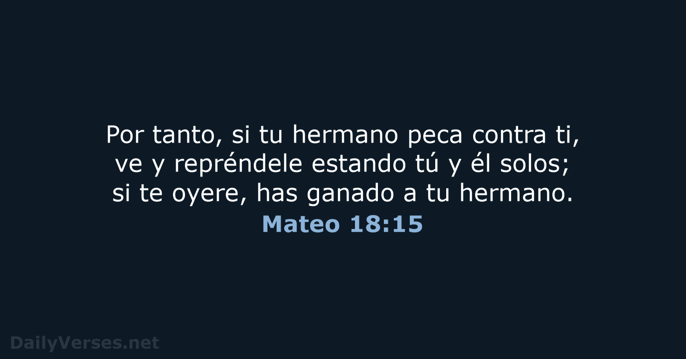 Mateo 18:15 - RVR60