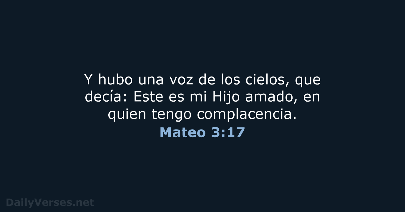 Mateo 3:17 - RVR60