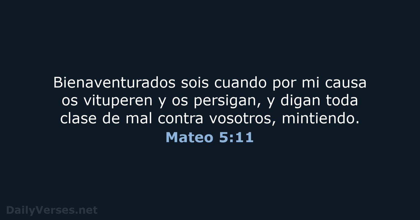 Mateo 5:11 - RVR60