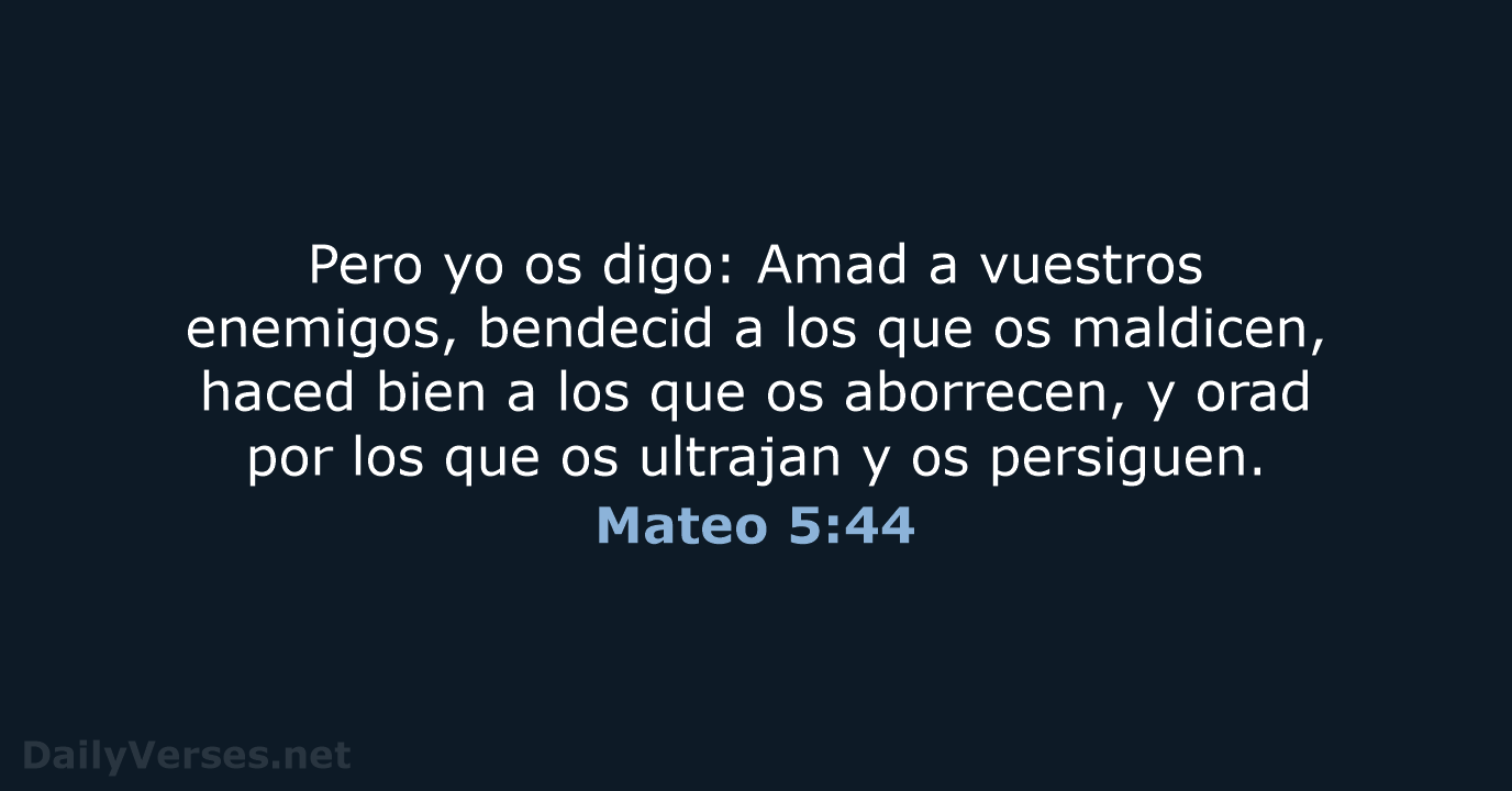Mateo 5:44 - RVR60