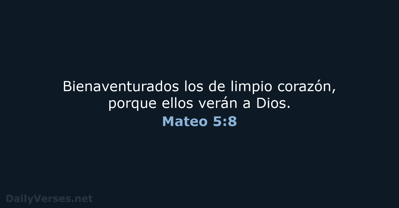 Mateo 5:8 - RVR60