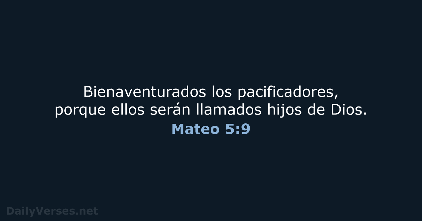 Mateo 5:9 - RVR60