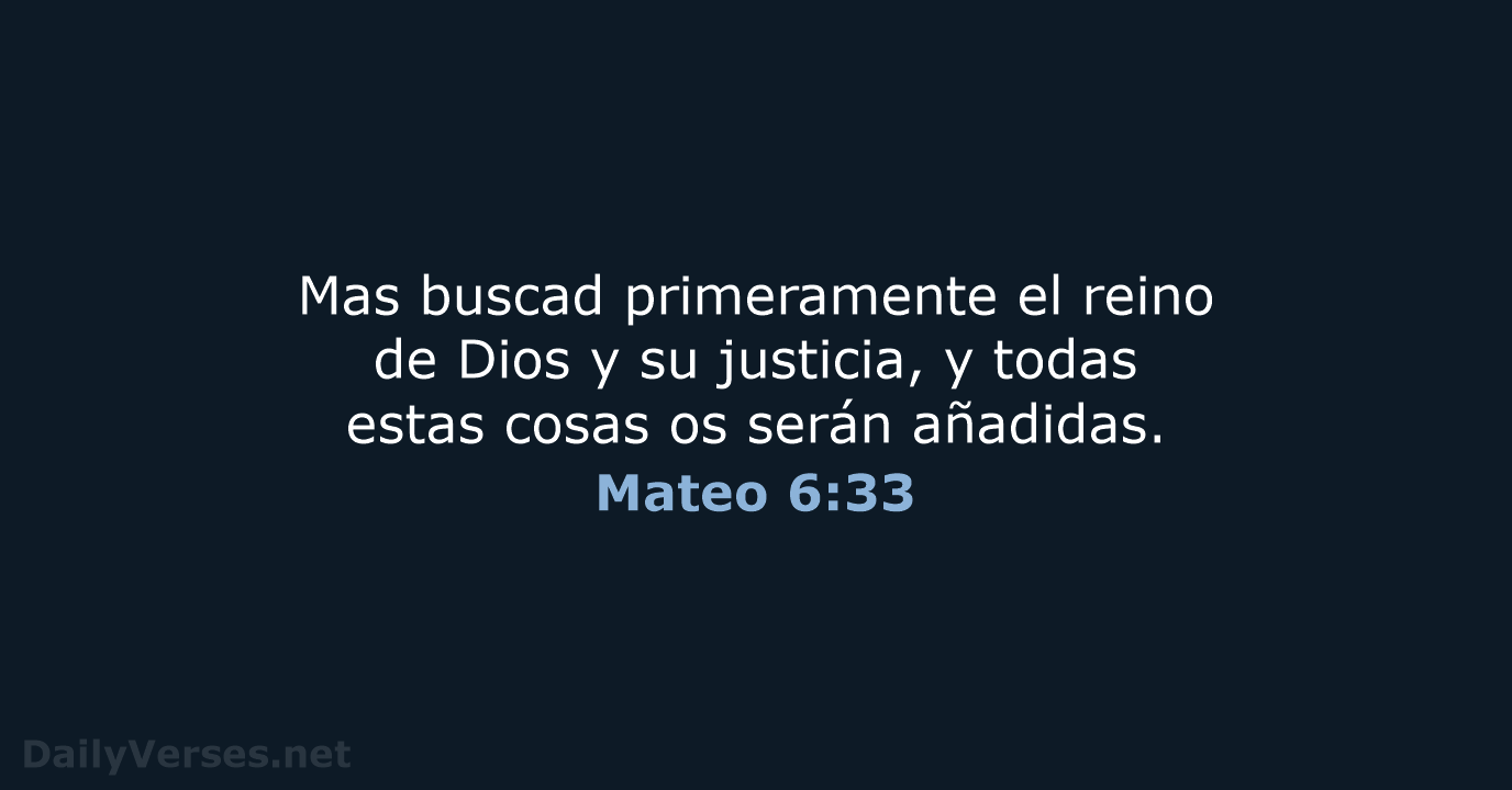Mateo 6:33 - RVR60