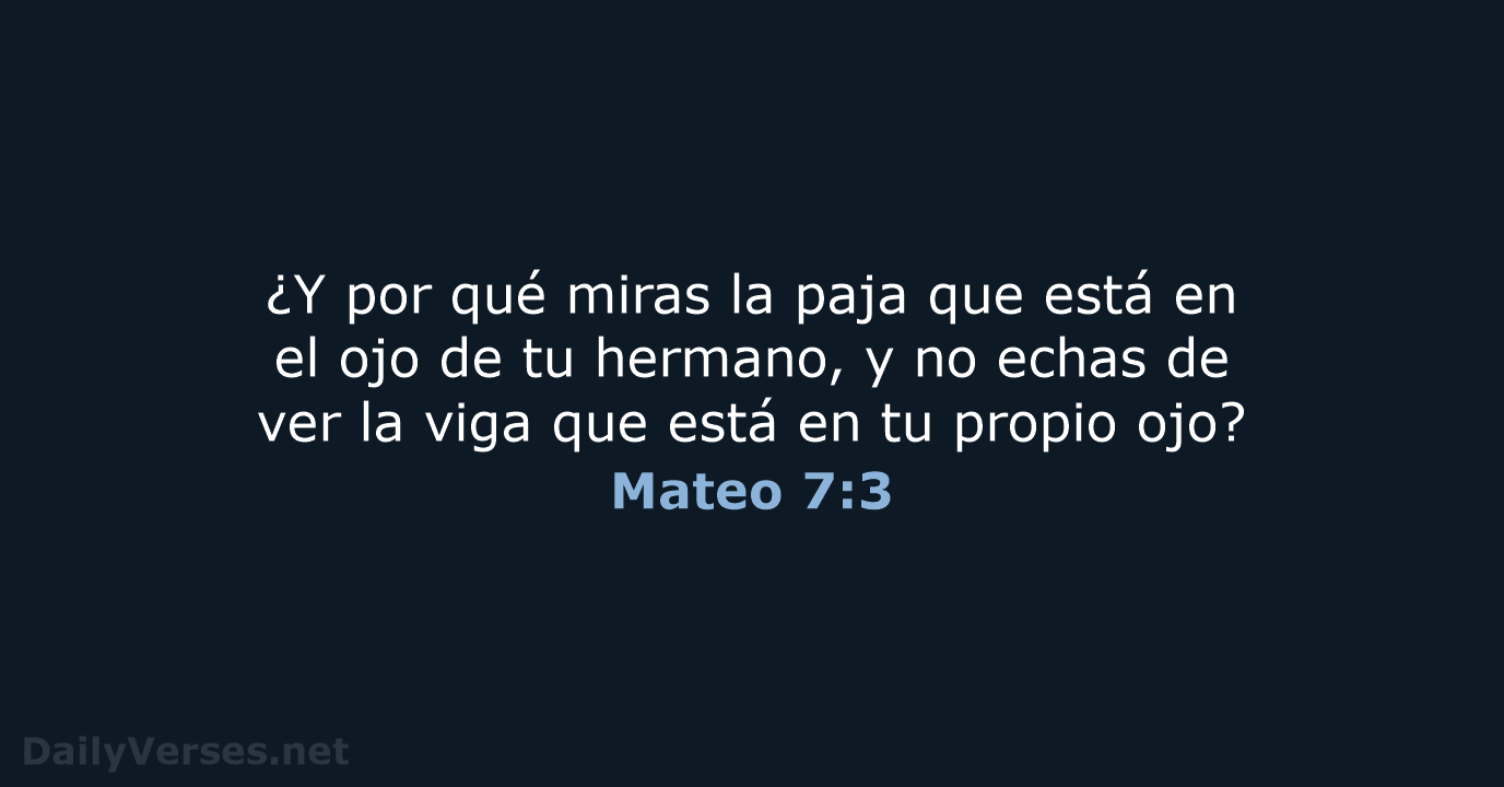 Mateo 7:3 - RVR60