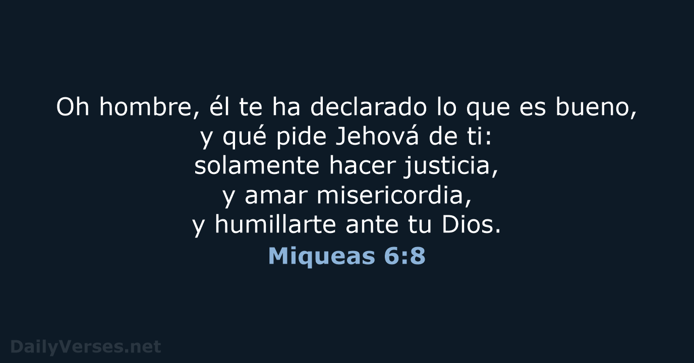Miqueas 6:8 - RVR60