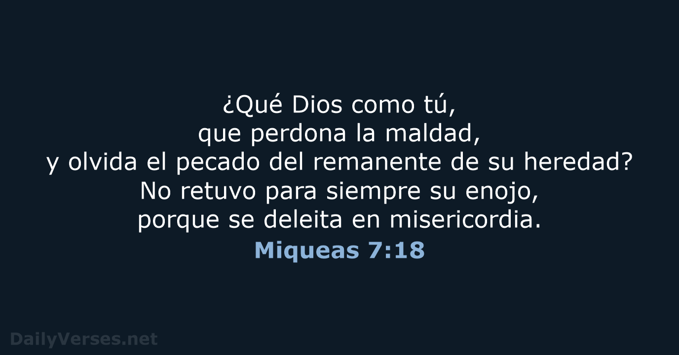 Miqueas 7:18 - RVR60