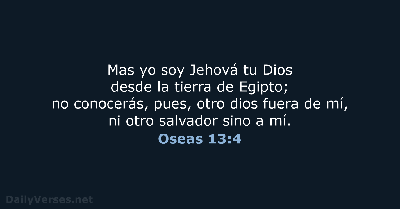 Oseas 13:4 - RVR60