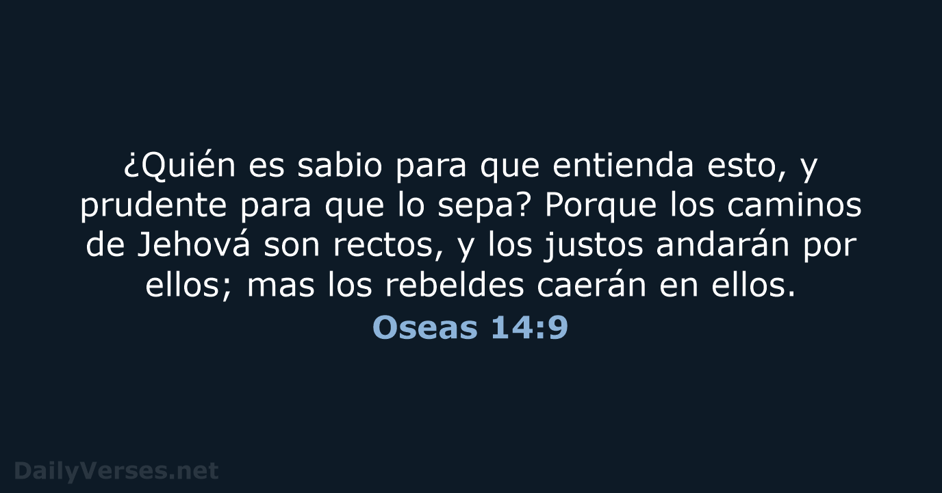 Oseas 14:9 - RVR60