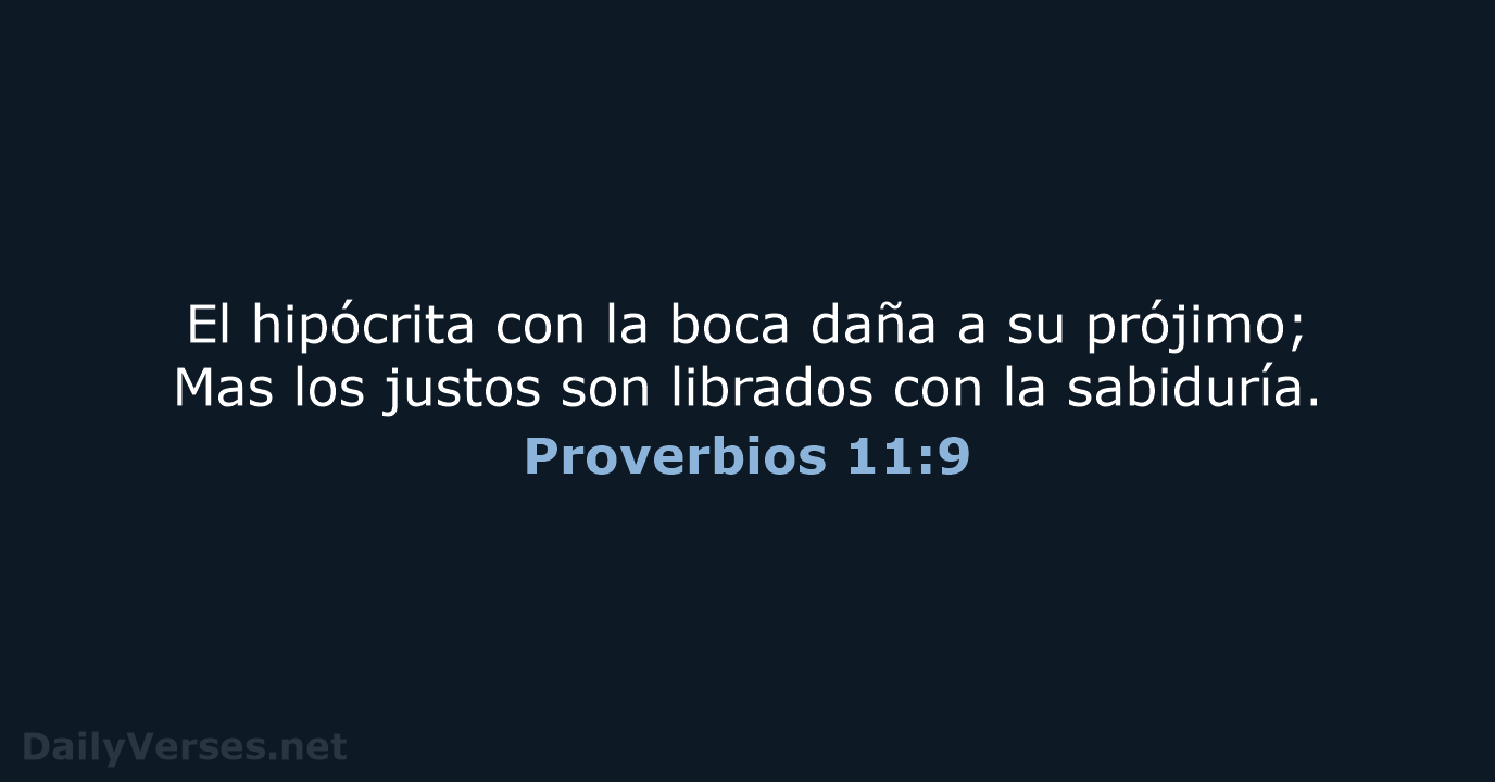 Proverbios 11:9 - RVR60