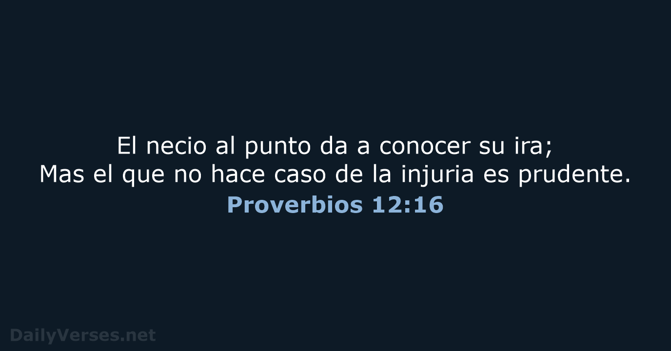Proverbios 12:16 - RVR60