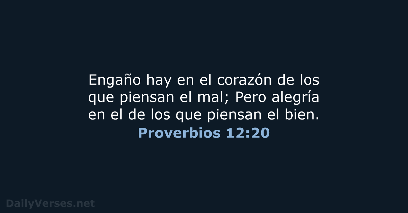 Proverbios 12:20 - RVR60