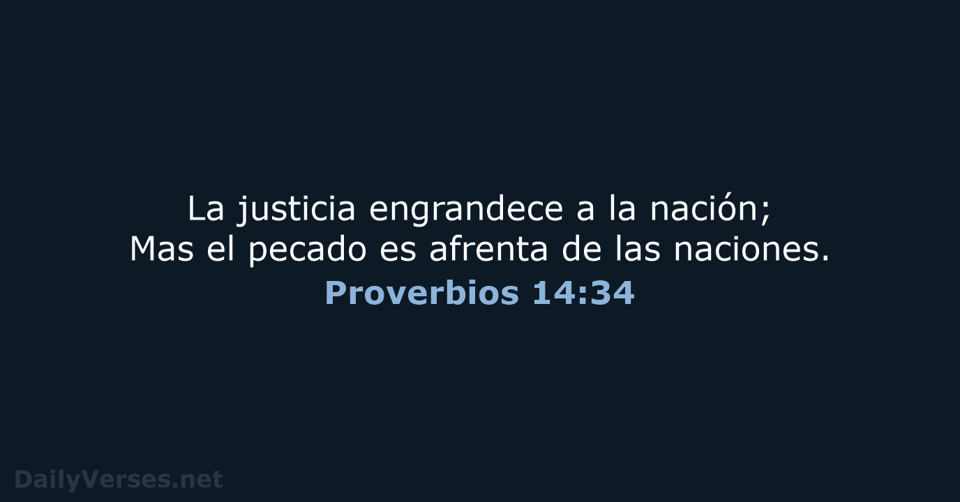 Proverbios 14:34 - RVR60
