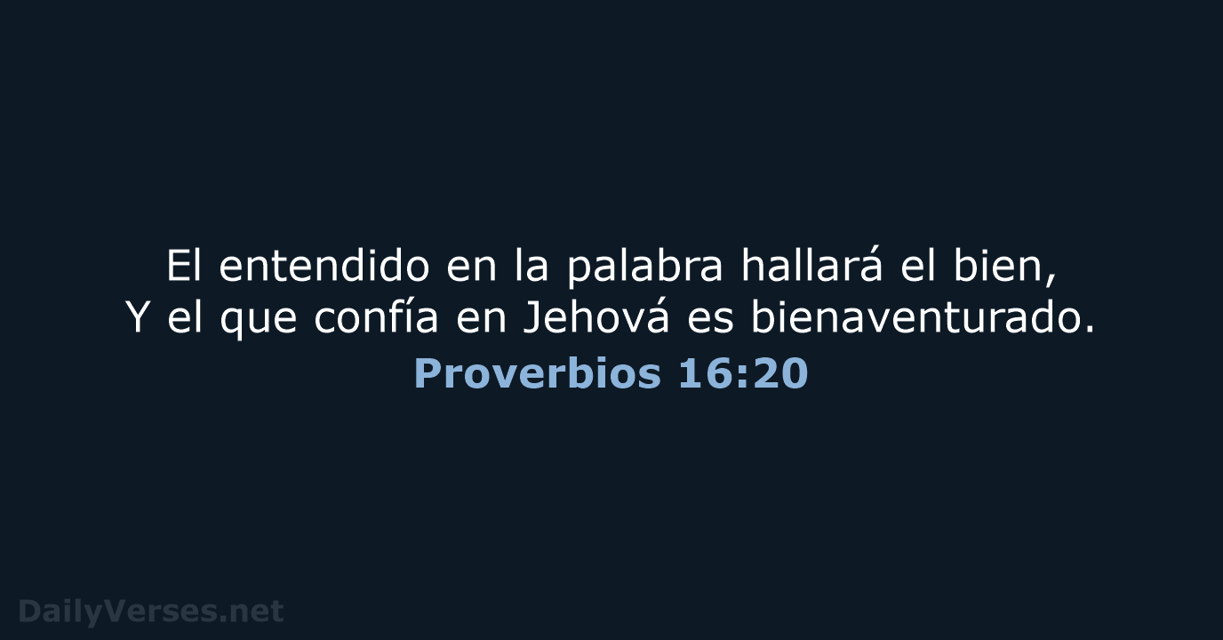 Proverbios 16:20 - RVR60
