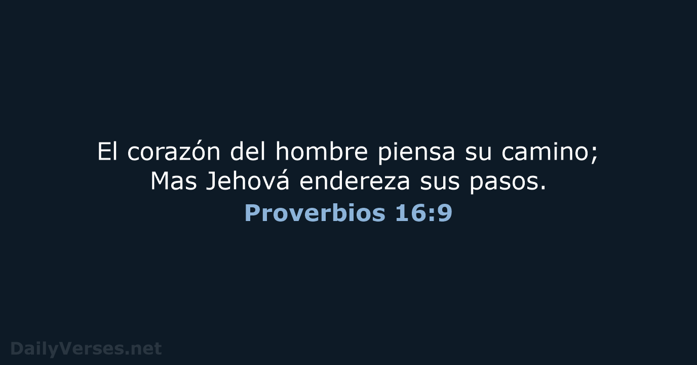 Proverbios 16:9 - RVR60