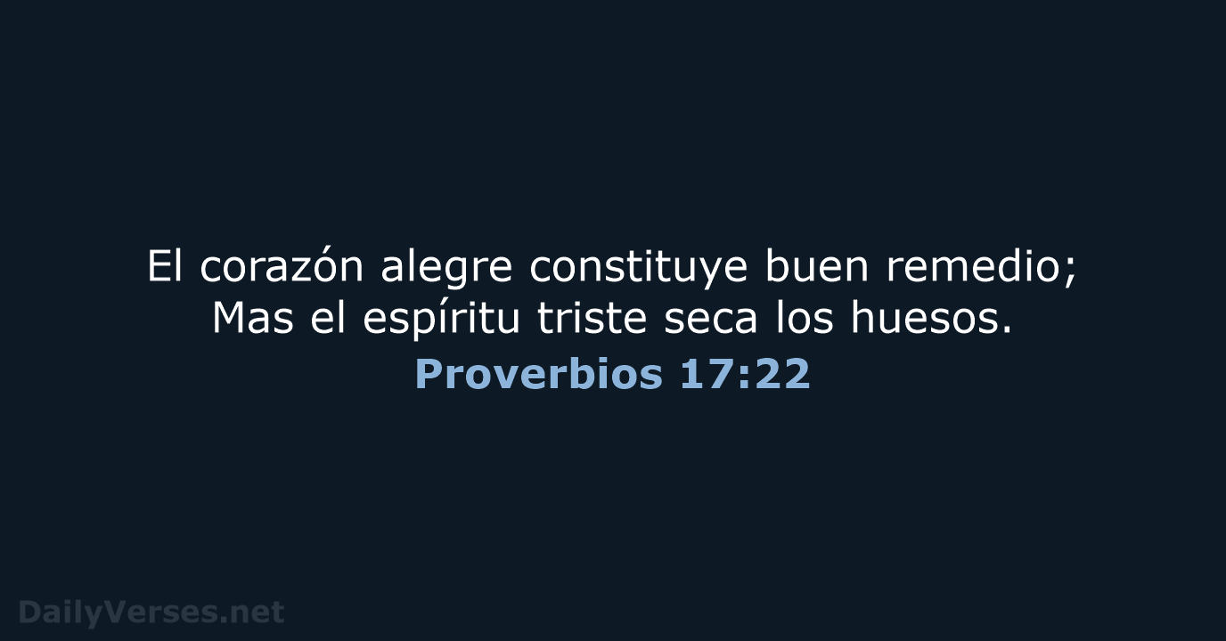 Proverbios 17:22 - RVR60
