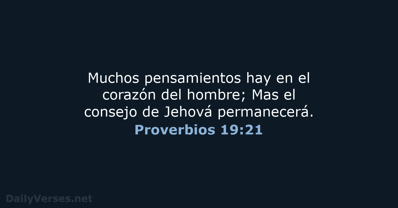 Proverbios 19:21 - RVR60